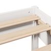 vidaXL Bed Frame without Mattress White 75x190 cm Small Single Solid Wood Pine