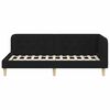 vidaXL Corner Bed Frame with Headboard Black 90 x 200 cm Fabric