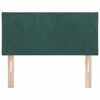 vidaXL Headboard Height Adjustable Dark green 90 cm Velvet