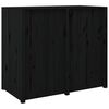 vidaXL Outdoor Kitchen Cabinet Black 106x55x92 cm Solid Wood Pine