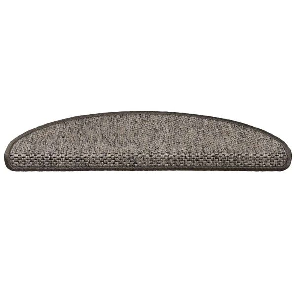 vidaXL Stair Mats Self-adhesive Sisal-Look 15 pcs 65x21x4 cm Grey and Beige