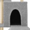 vidaXL Cat Tree with Sisal Scratching Posts Light Grey 110.5 cm