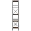 vidaXL Bookcase 5-Tier Brown Oak 59x35x171 cm Engineered Wood