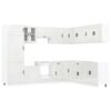 vidaXL 14 Piece Kitchen Cabinet Set Porto Gloss White Engineered Wood