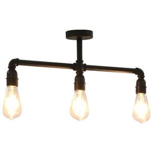 vidaXL Ceiling Lamp | Black | Metal | Medium | Great Design | Ceiling Lamp