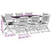 vidaXL 9 Piece Garden Dining Set 180x90x75 cm Solid Wood Acacia