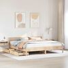 vidaXL Bed Frame without Mattress 180x200 cm Super King Solid Wood Pine
