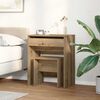 vidaXL Dressing Table Artisan oak 60 x 40 x 75 cm Engineered wood