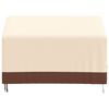 vidaXL 2-Seater Bench Cover Beige 132x71x56/81 cm 600D Oxford