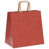 vidaXL Paper Bags 50 pcs with Handles Red 26x17x25 cm
