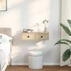 vidaXL Wall Shelf with Drawers Sonoma Oak 60x28x15 cm Engineered Wood