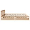 vidaXL Bed Frame without Mattress 200x200 cm Solid Wood Pine