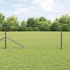 vidaXL Fence Post Grey 50 x 0.8 m (50 mm mesh) Steel and PVC