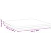 vidaXL Mattress White 160 x 200 cm Foam