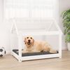 vidaXL Dog Bed White 81x60x70 cm Solid Wood Pine