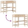vidaXL Loft Bed without Mattress 80x200 cm Solid Wood Pine