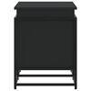vidaXL Storage Box with Lid Black 80x40x51.5 cm Engineered Wood
