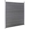 vidaXL Garden Fence WPC 1218x186 cm Grey
