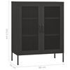 vidaXL Storage Cabinet Anthracite 80x35x101.5 cm Steel
