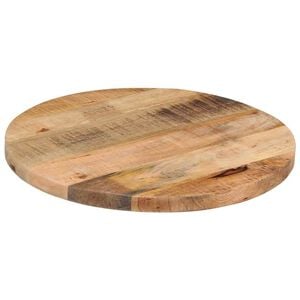 vidaXL Table Top &Oslash; 40x2.5 cm Round Solid Wood Rough Mango