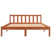 vidaXL Bed Frame without Mattress Wax Brown 160x200 cm Solid Wood Pine