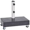 vidaXL Umbrella Base Black 45x25x8 cm Granite