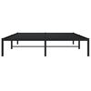 vidaXL Metal Bed Frame without Mattress Black 160x200cm