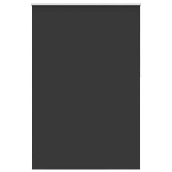 vidaXL Roller Blind Blackout Black 165x230 cm Fabric Width 161.6 cm Polyester