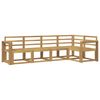 vidaXL Outdoor Sofa Set 5 pcs White Solid Acacia Wood