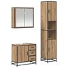 vidaXL Bathroom Furniture Set 3 pcs Artisan Oak Engineered Wood