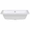 vidaXL Bathroom Sink White 55.5x40x18.5 cm Rectangular Ceramic