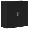 vidaXL Sideboard Black Oak 79 x 38 x 80 cm Engineered Wood