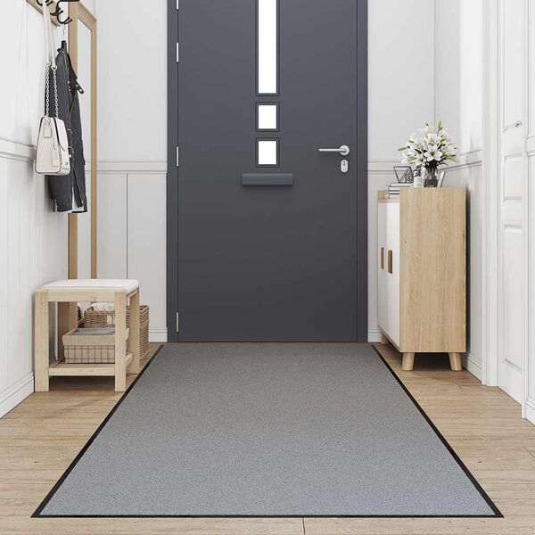vidaXL Doormat Grey 115x500 cm