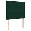 vidaXL Box Spring Bed with Mattress Dark Green 120x190 cm Small Double Velvet