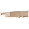 vidaXL Bed Frame without Mattress 200x200 cm Solid Wood Pine