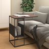 vidaXL Side Table Black 55x36x59.5 cm Engineered Wood