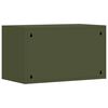 vidaXL Wall Cabinet for Garage with Gas-lift Door Olive green