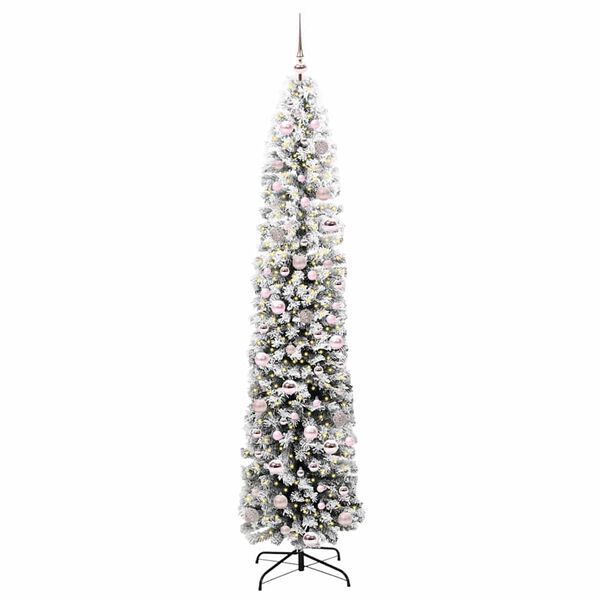 vidaXL Artificial Christmas Tree with 300 LEDs with Stand Green 210 cm