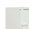 vidaXL Bedside Cabinet White 34.5x39x44 cm Steel