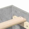 vidaXL Bed Frame Concrete Grey 193 x 123 x 25 cm Engineered Wood