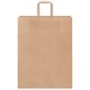 vidaXL Paper Bags 50 pcs with Handles Brown 32x12x42 cm