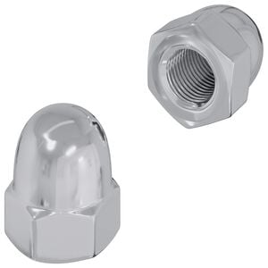 vidaXL Nut 2 pcs Silver M6 x 10 mm Iron
