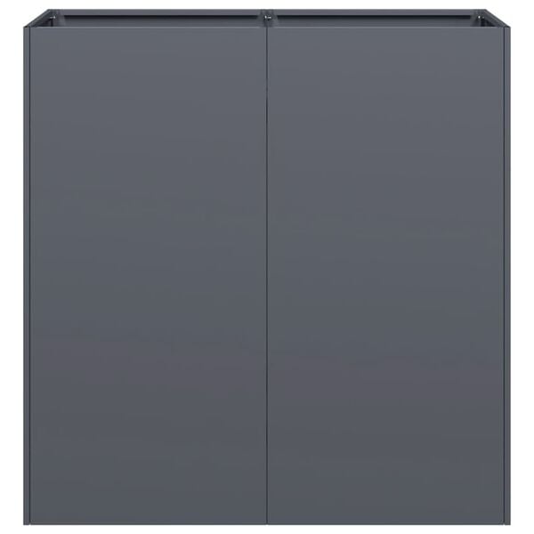 vidaXL Planter Anthracite 80x40x80 cm Cold-rolled Steel