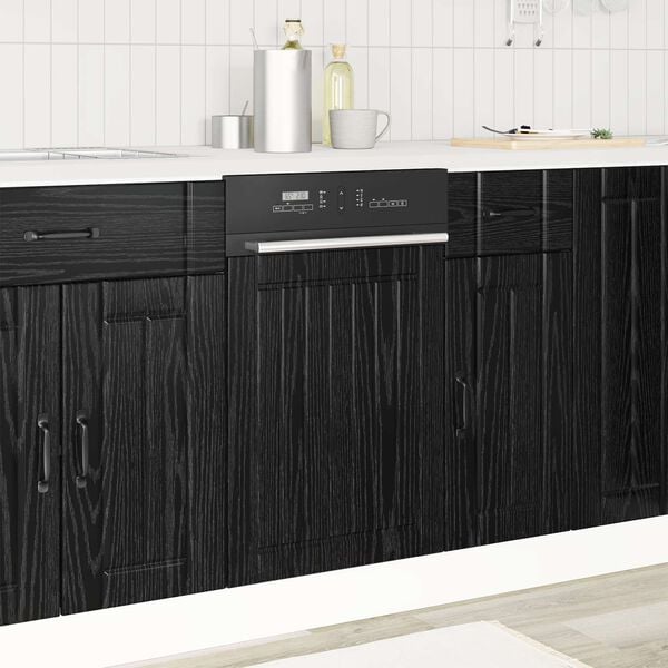 vidaXL Kitchen Cabinet Black Oak 45 x 1.5 x 67 cm Engineered Wood
