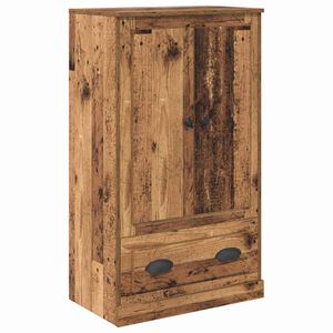 vidaXL Highboard Old Wood 60 x 35.5 x 103.5 cm Engineered Wood