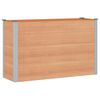 vidaXL Garden Raised Bed Brown 150 x 50 x 91 cm alu.