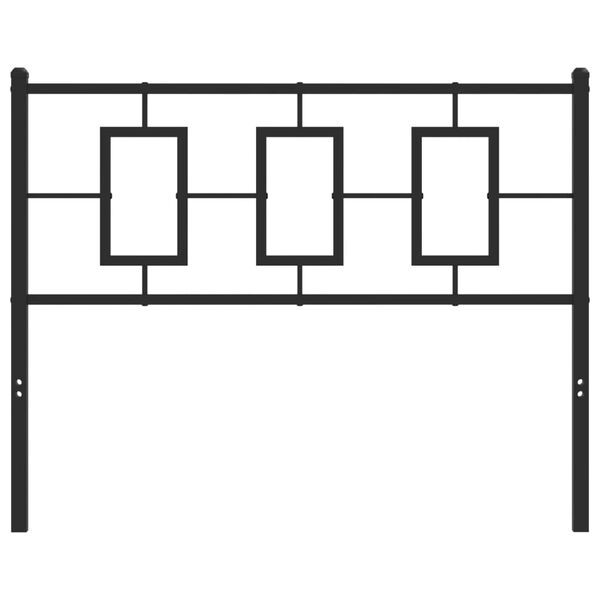 vidaXL Metal Headboard Black 107 cm