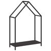 vidaXL Firewood Rack Black 60x25x90 cm Cold-rolled steel