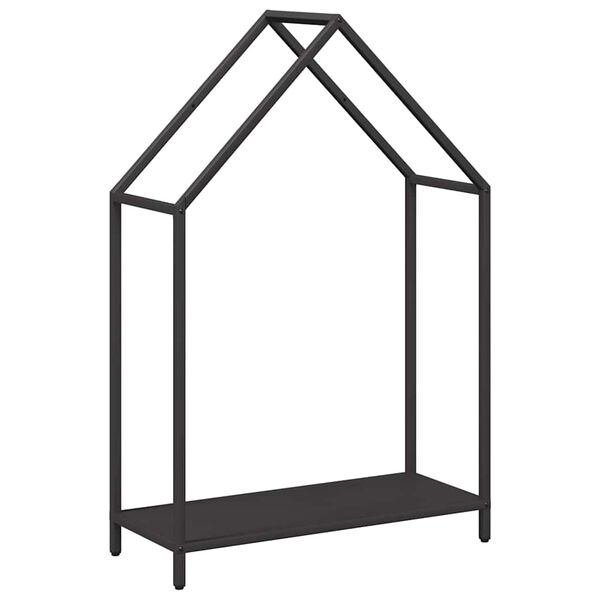 vidaXL Firewood Rack Black 60x25x90 cm Cold-rolled steel