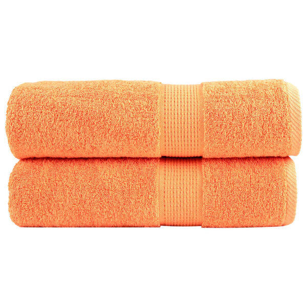 vidaXL Premium Hand Towels SOLUND 2 pcs Orange 50x100 cm 600 gsm